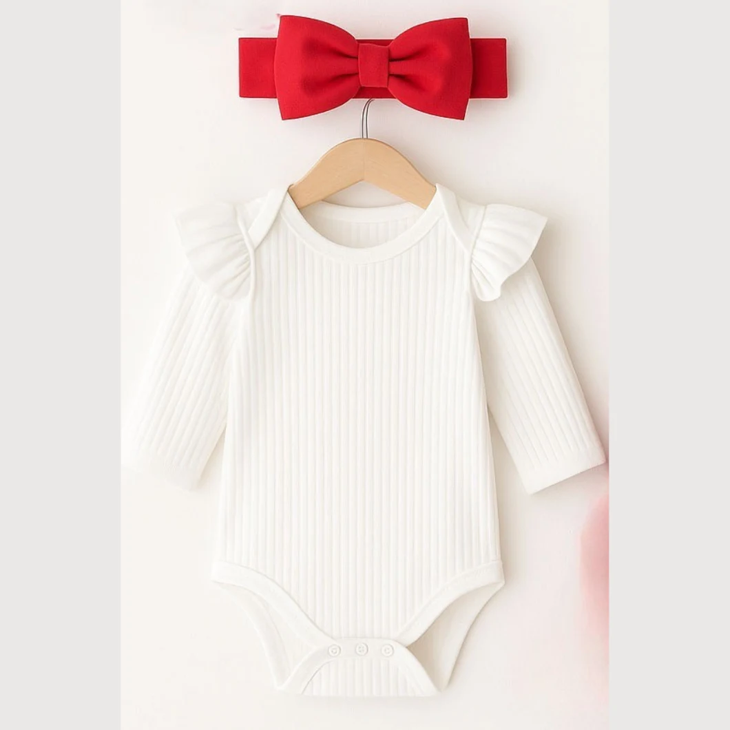 Rochiță Fetițe Lola – 100% Bumbac cu Body și Bentiță [2]
