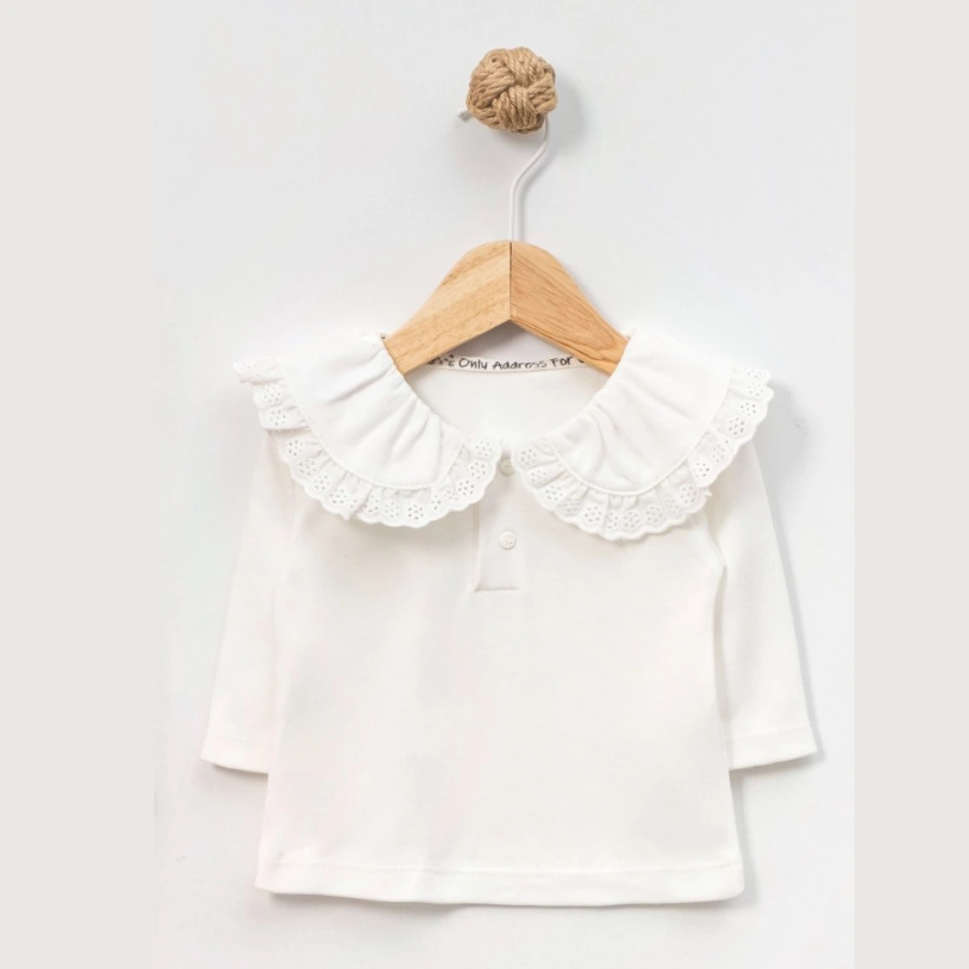 Salopetă Fetițe Thalia – Bumbac cu Bluziță și Broderie [4]