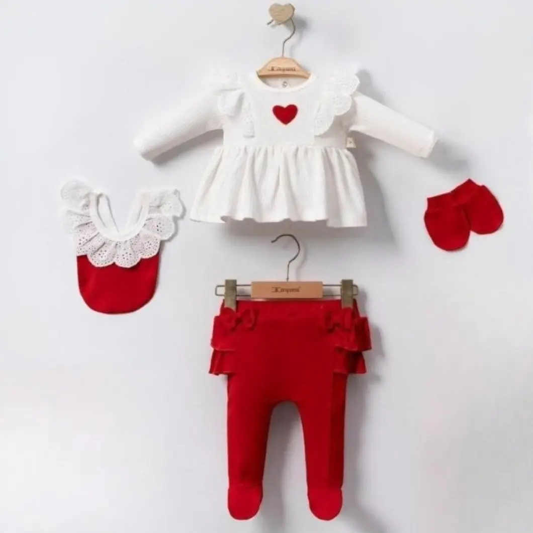 Set 100% Bumbac OEKO-TEX, Nou Născuți, 10 Piese One Heart True Love [2]