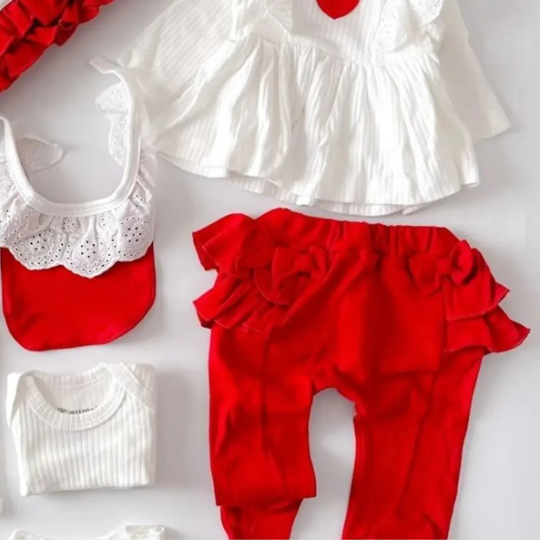 Set 100% Bumbac OEKO-TEX, Nou Născuți, 10 Piese One Heart True Love [6]