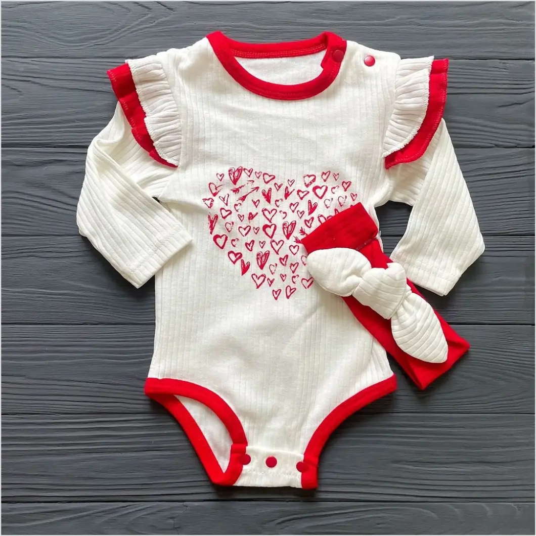 Set 100% Bumbac, 3 Piese Fetițe-Heart of Hearts [6]
