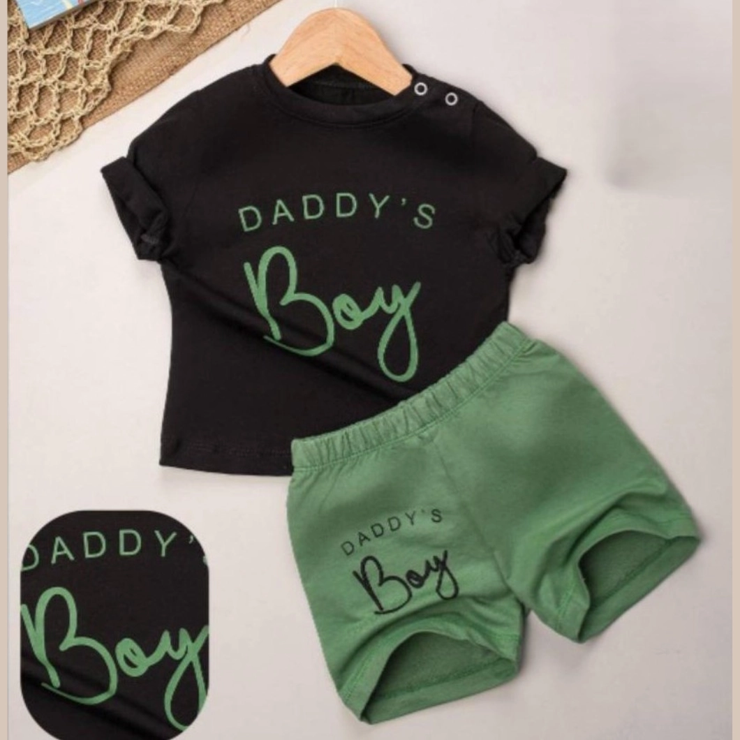 Set 2 Piese de Vară Băietei -  Daddy's Boy, 100% Bumbac [2]