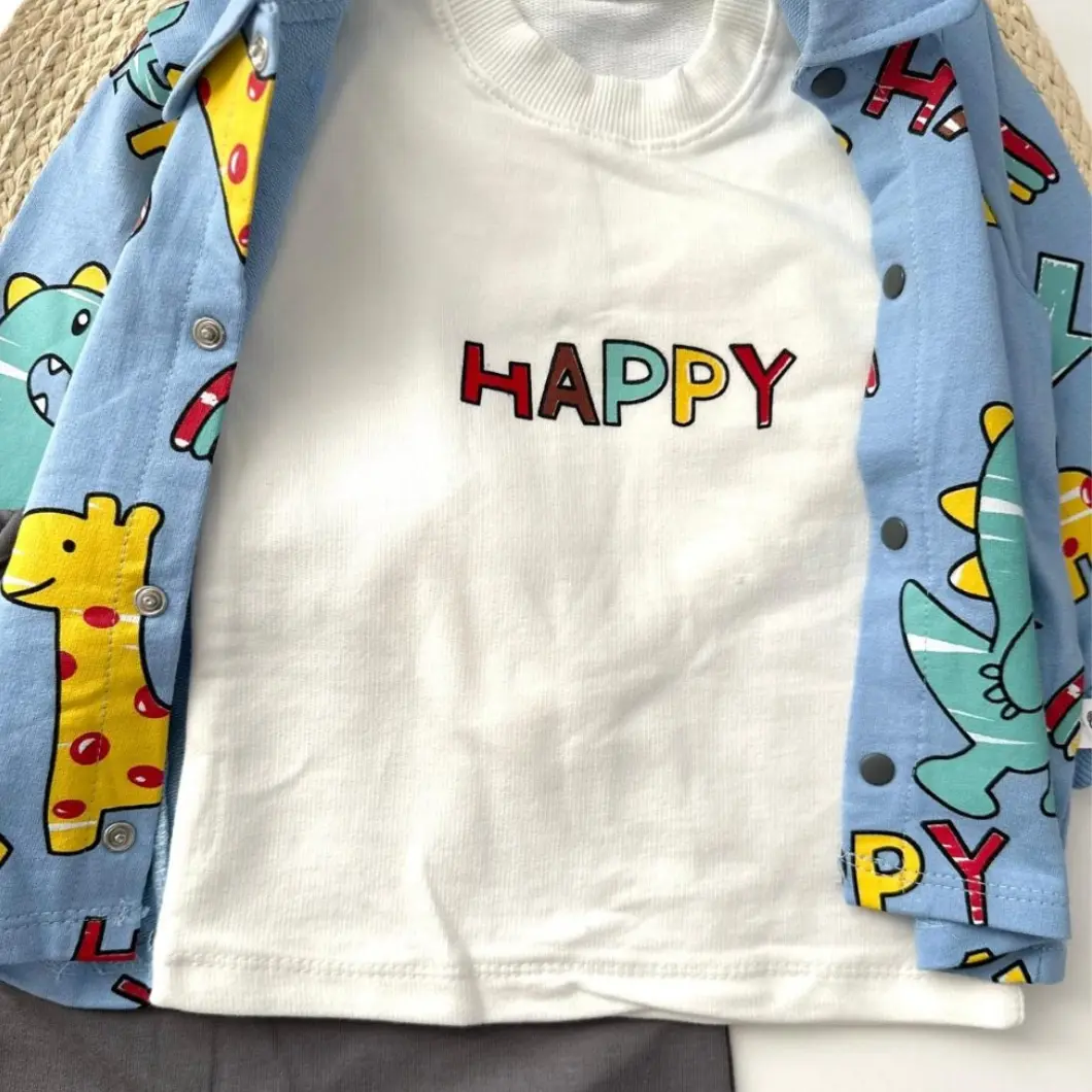 Set 3 Piese Băieței "Happy Dino" [5]