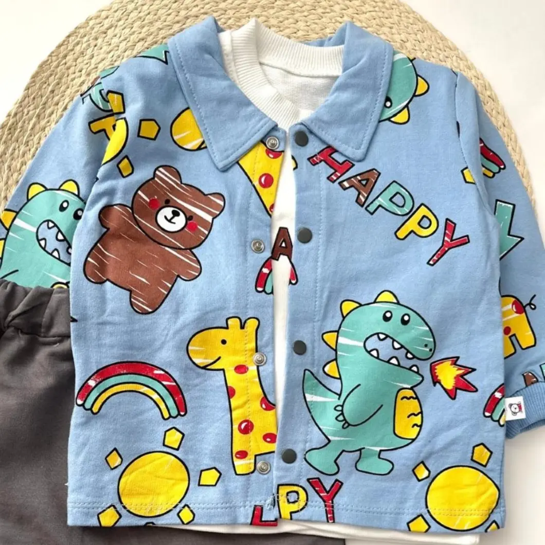 Set 3 Piese Băieței "Happy Dino" [2]