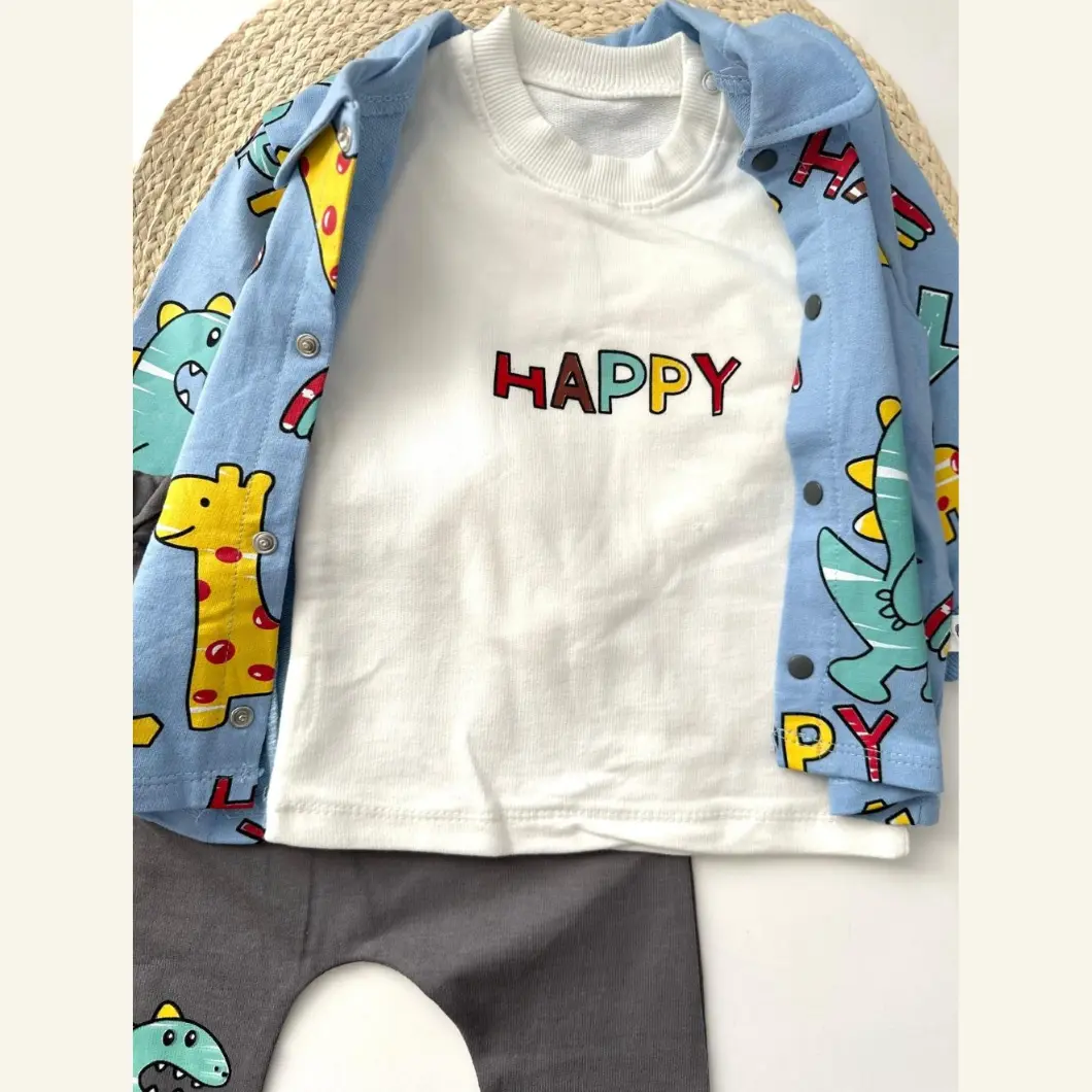 Set 3 Piese Băieței "Happy Dino" [3]