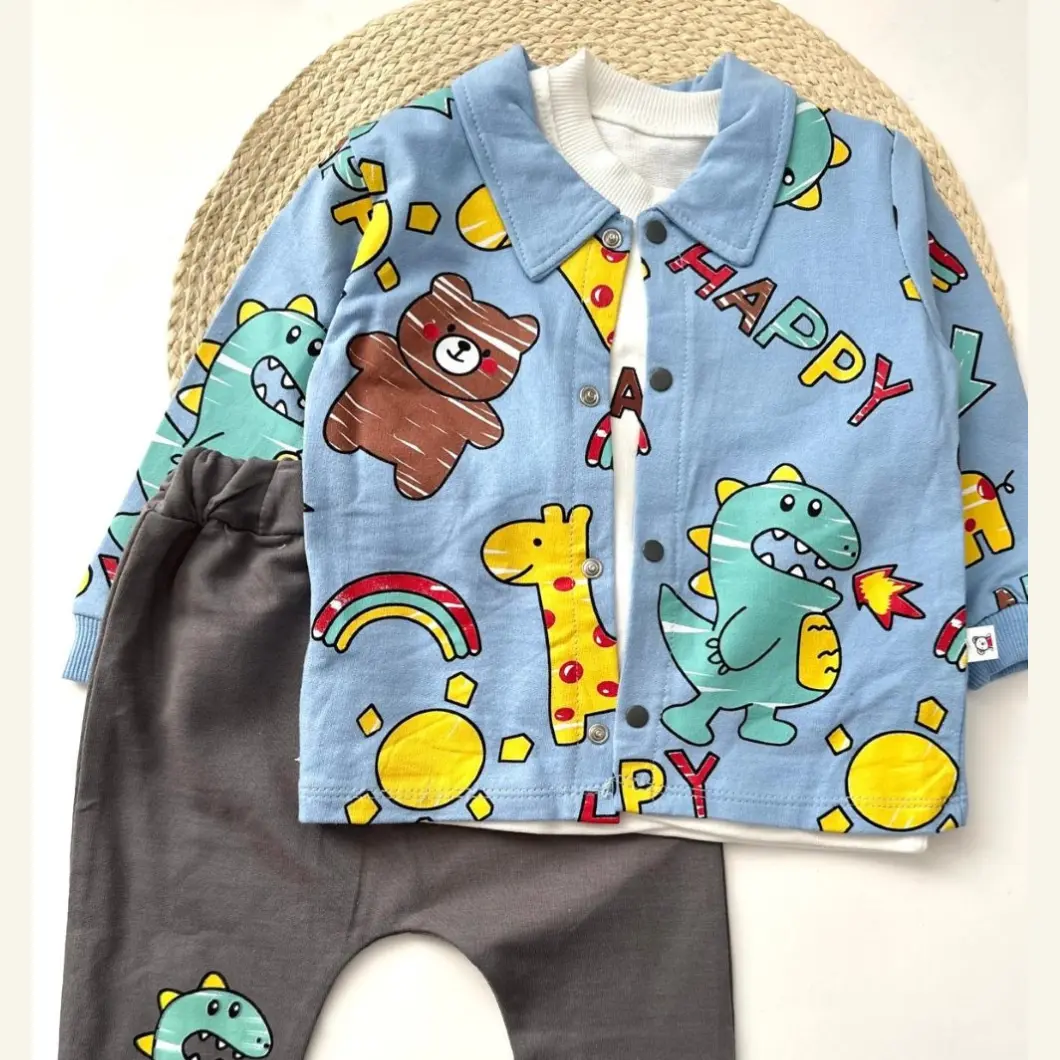 Set 3 Piese Băieței "Happy Dino" [1]