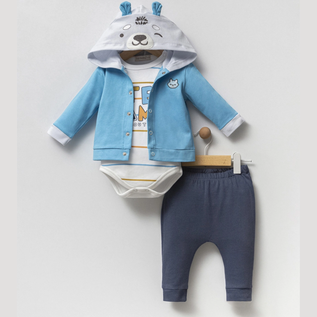 PROMOȚII - Set 3 piese Băieței Scouts Team Bleu - 100% Bumbac