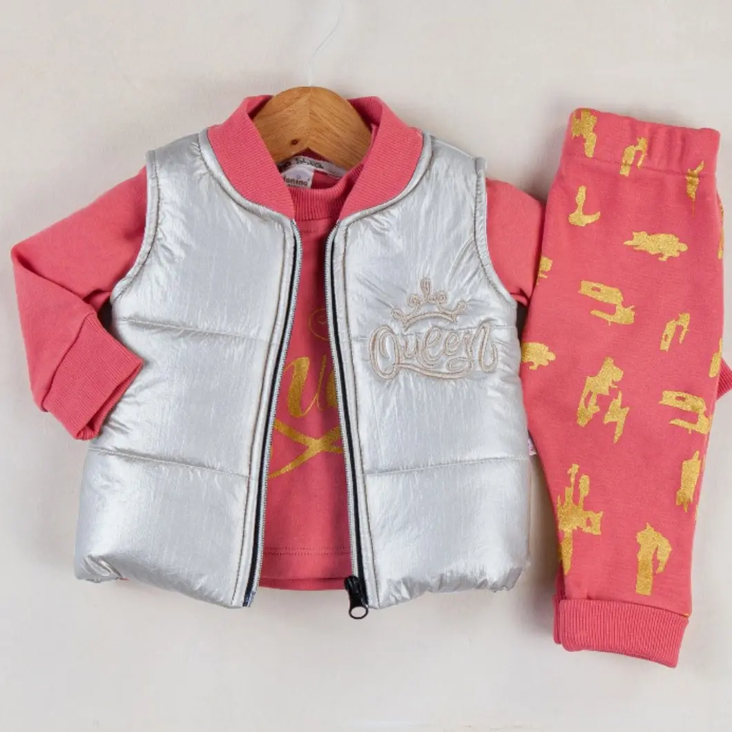 Set 3 Piese Fetițe cu Vestuță Silver Quenny [3]