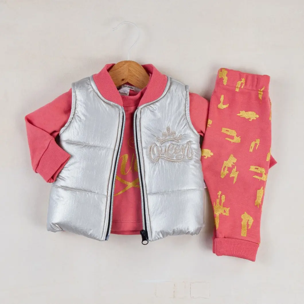 Set 3 Piese Fetițe cu Vestuță Silver Quenny [4]