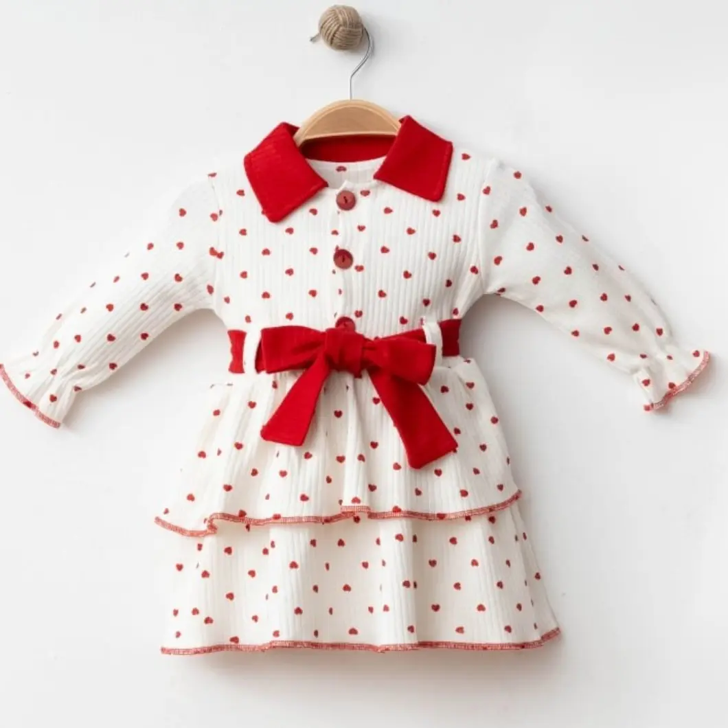 Set 3 Piese Rochiță,100% Bumbac-Hearts Dress [1]