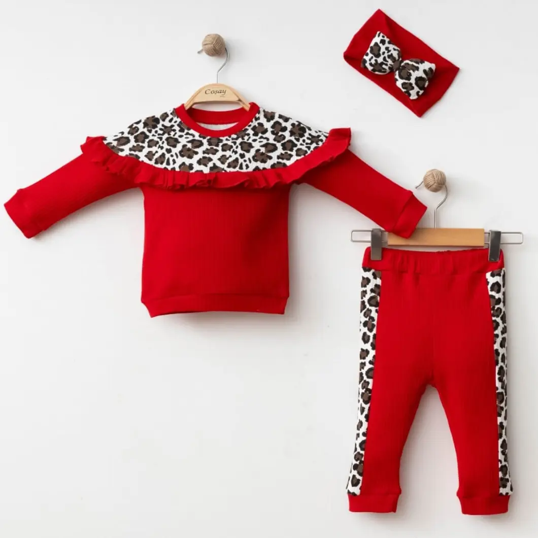 Set 100% Bumbac, 3 Piese, Fetițe-Ruby Gem [5]