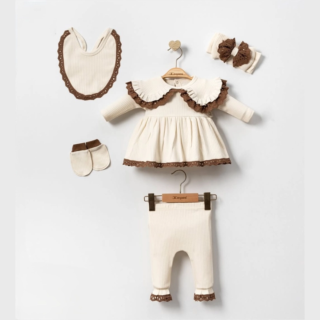 FETIȚE - Set 5 Piese Nou-Născuți - Abigail, Bumbac 100% OEKO-TEX