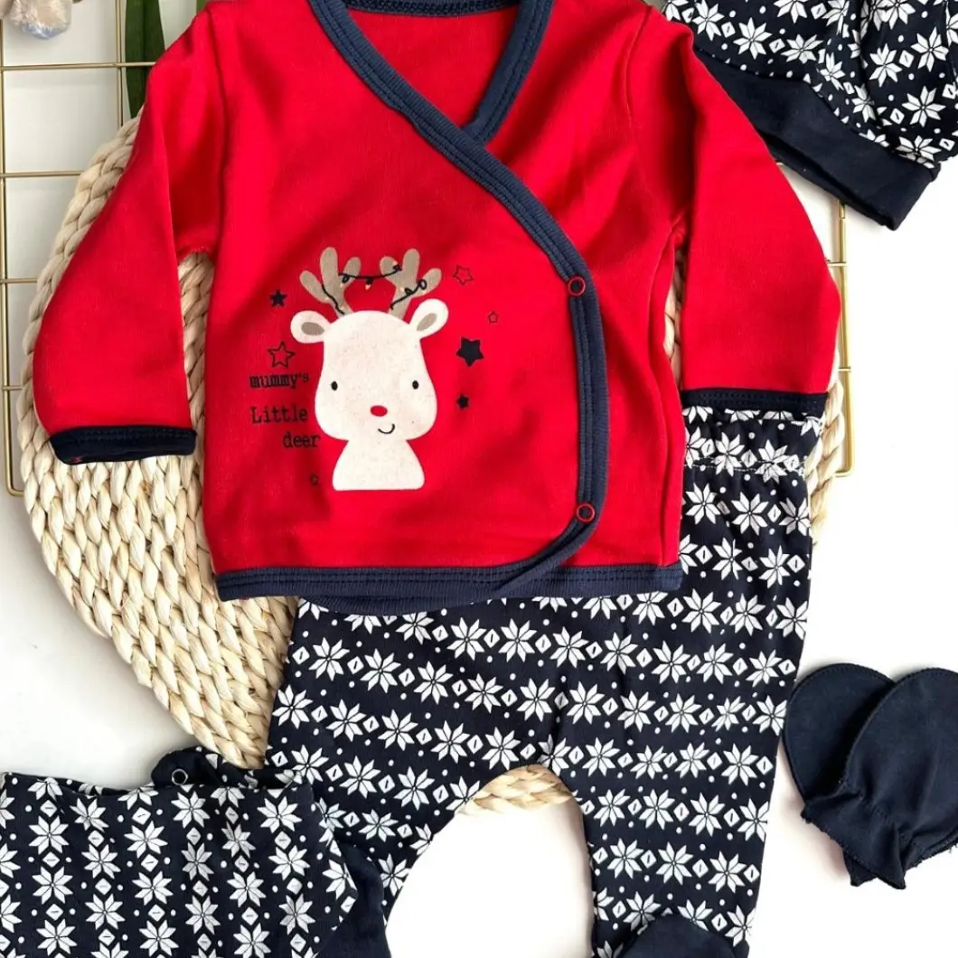 Set 5 Piese Nou născut Mummy's Little Deer bumbac [1]