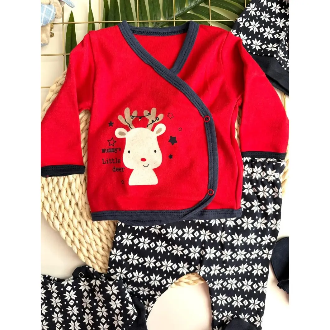 Set 5 Piese Nou născut Mummy's Little Deer bumbac [6]