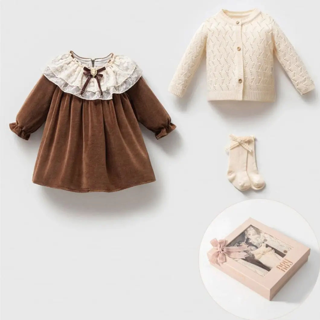 Set Botez Catifea Premium Fetițe Magdalena [8]