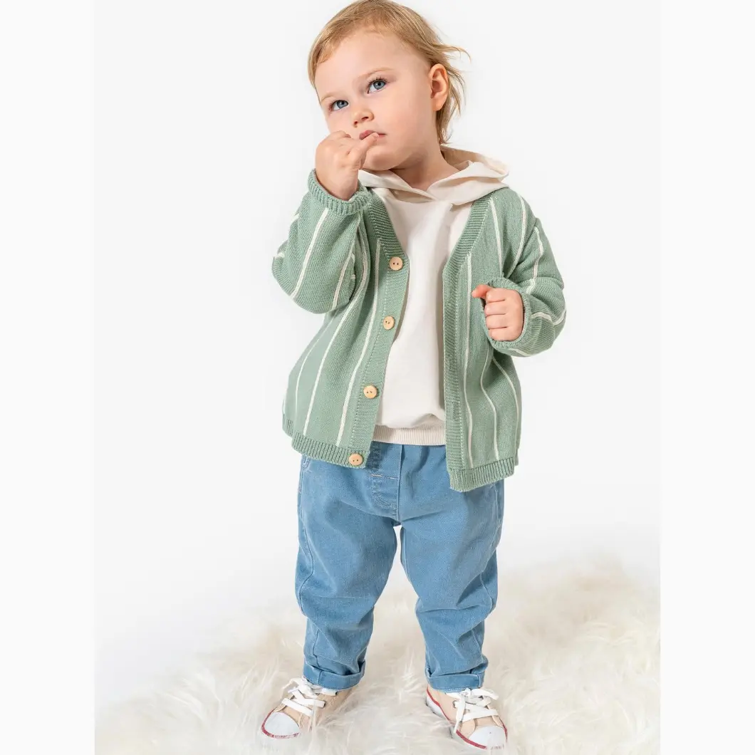 SETURI Și SALOPETE - Set Casual Premium 3 Piese Băieței 9-24 Luni Arturo