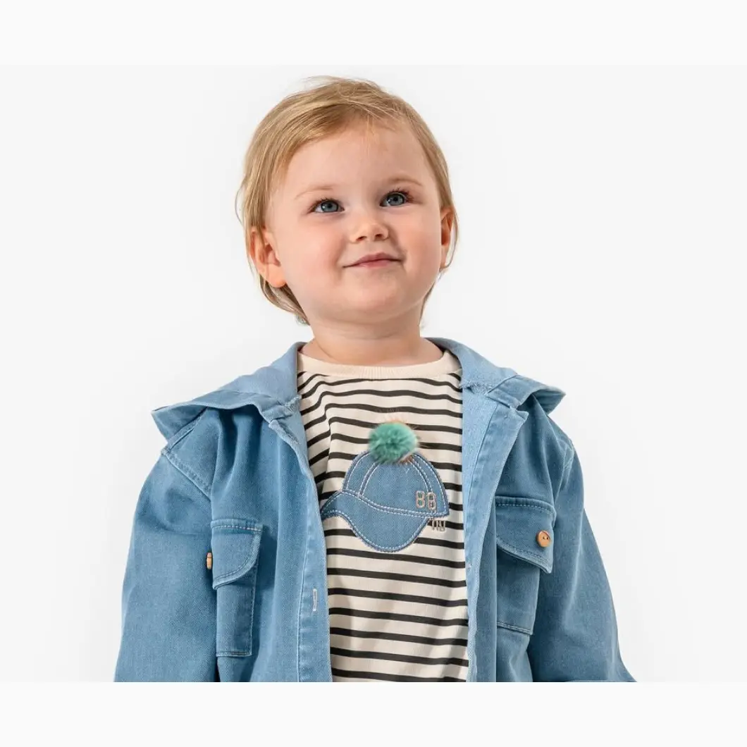 Set Casual 3 Piese Băieței Beckam denim [3]