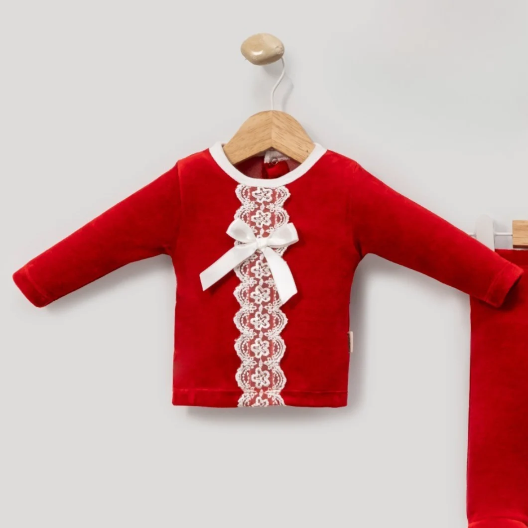 Set Fetițe Red Romance – Catifea Bumbac OEKO-TEX 3 Piese [3]