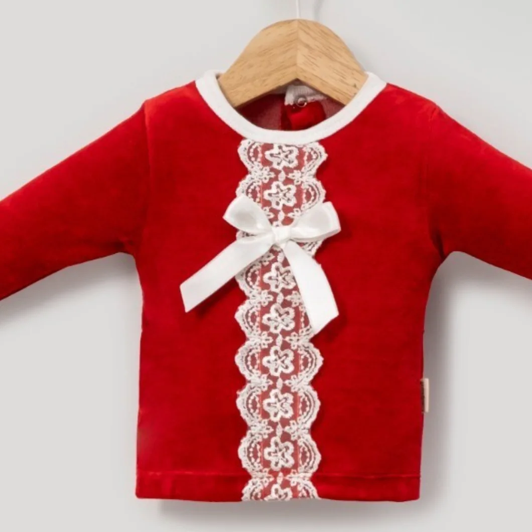Set Fetițe Red Romance – Catifea Bumbac OEKO-TEX 3 Piese [4]