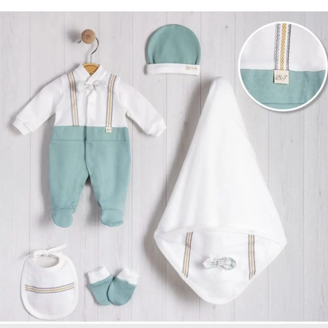 SETURI MATERNITATE - Set Elegant 5 Piese Bebeluși Jimmy  Prematuri