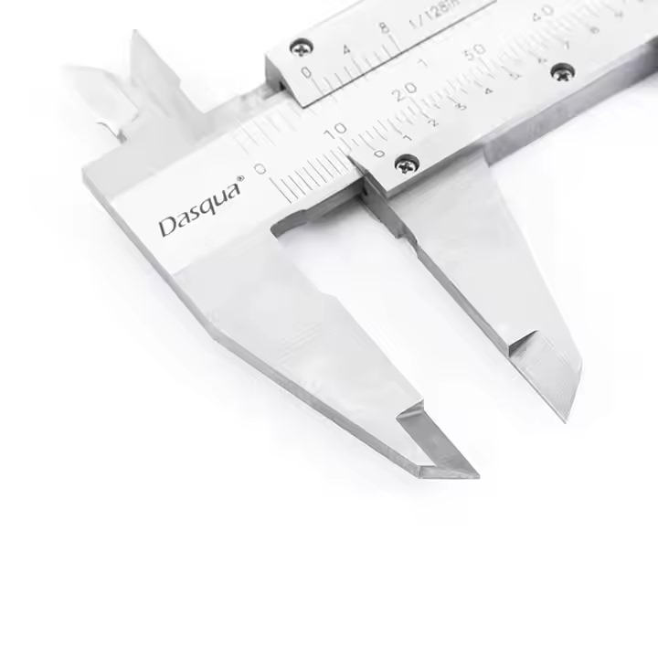 Subler mecanic profesional Dasqua cu falci incrucisate 0 - 180mm x 50mm x 0.05mm citire si reglaj fin [4]