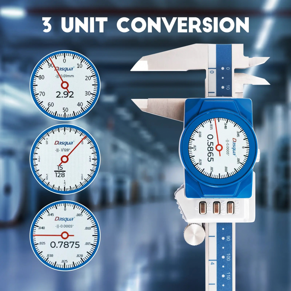 Subler cu cadran digital Dasqua domeniu 0-150 mm citire 0.01 mm [9]