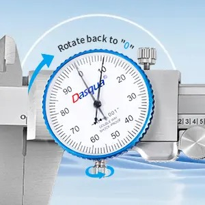 Subler mecanic Dasqua cu cadran 1 mm pe rotatie domeniu 0-150 mm citire 0.02 mm [5]