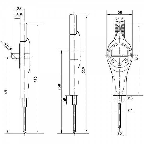 Ceas comparator digital cursa 50mm precizie 0.01mm [5]