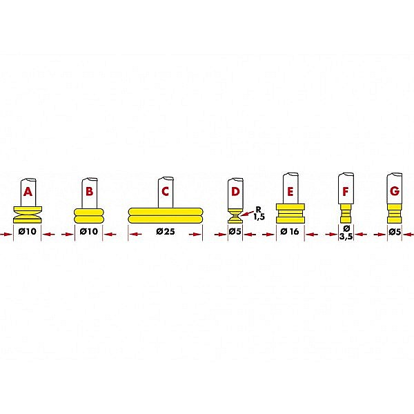 Ceas comparator digital de masurat grosimi 0-10 x 0.01 x 120 mm palpatoare tip B Ø10 mm [2]