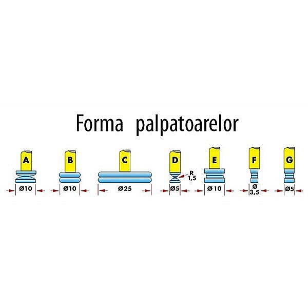 Ceas comparator digital de masurat grosimi 0-10 x 0.01 x 50 mm palpatoare tip E Ø10 mm [5]