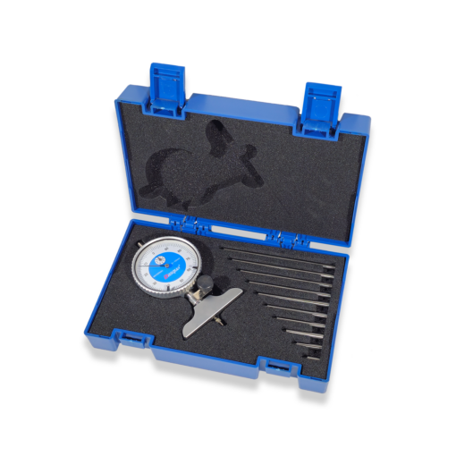 Ceas comparator mecanic cu baza Dasqua cursa 0-10 x 0.01 mm si 6 tije de adancime [3]