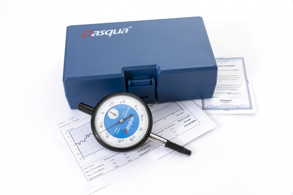 Ceas comparator mecanic Dasqua cursa 0-10 x 0.01 mm cu protectie IP54 [5]