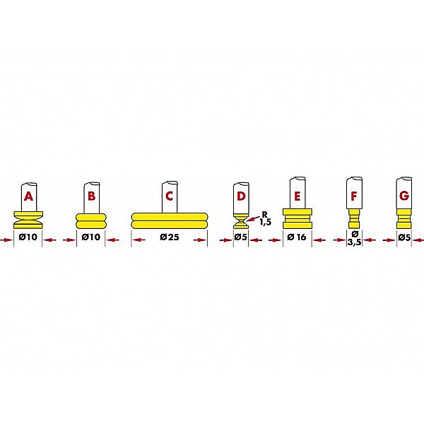 Ceas comparator mecanic de grosime 0-50 x 0.1 x 500 mm palpator tip B Ø10 mm [2]