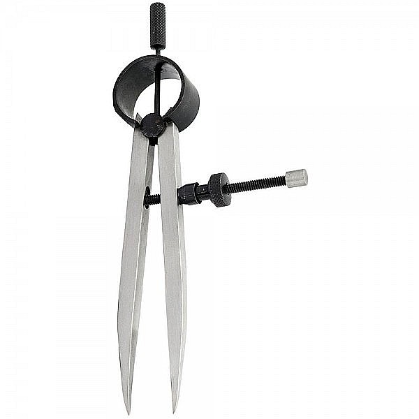 Compas profesional 250 mm cu arc din otel varfuri ascutite reglaj cu surub [2]