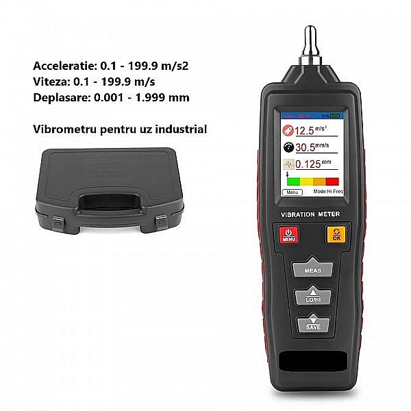 Dispozitiv pentru masurarea vibratiilor cu sonda integrata si afisaj color [3]