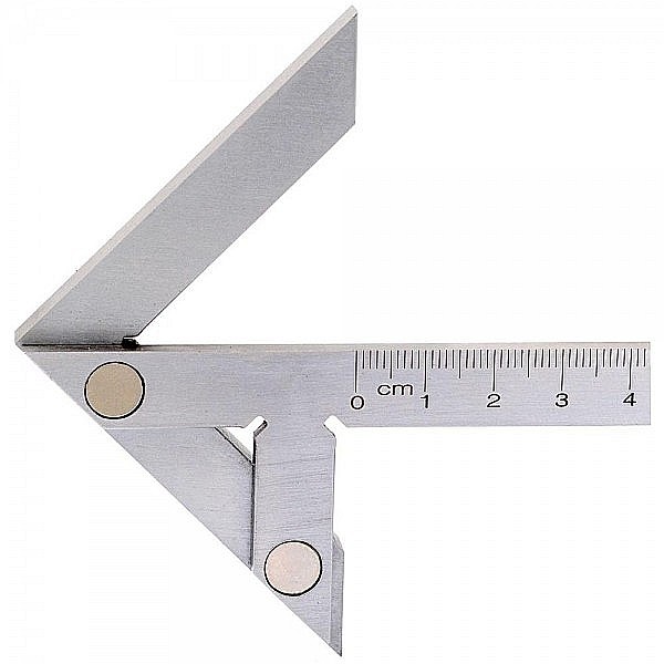 Echer de centrare cu rigla gradata 100 x 70 mm [3]