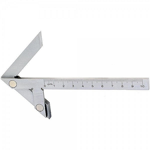Echer de centrare cu rigla gradata 100 x 70 mm [2]