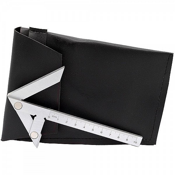 Echer de centrare cu rigla gradata 200 x 150 mm [4]