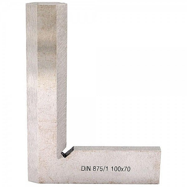 Echer drept cu laturi tesite 100 x 70 mm [3]