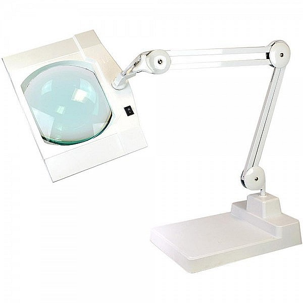 Lampa cu lupa 19x16cm cu 5 dioptrii iluminare 80 LED-uri 7 W si baza solida [3]
