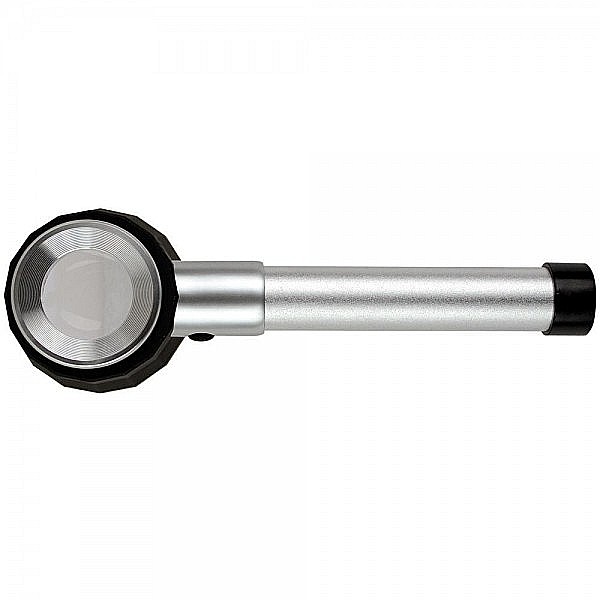 Lupa Ø 25mm marire X10 cu iluminare LED si scala gradata in carcasa metalica [1]