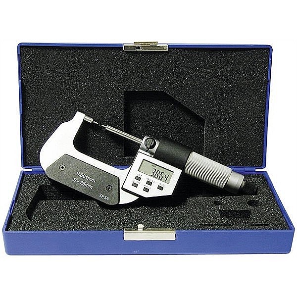 Micrometru digital de exterior 0-25 mm cu palpatoare fine si IP54 [2]