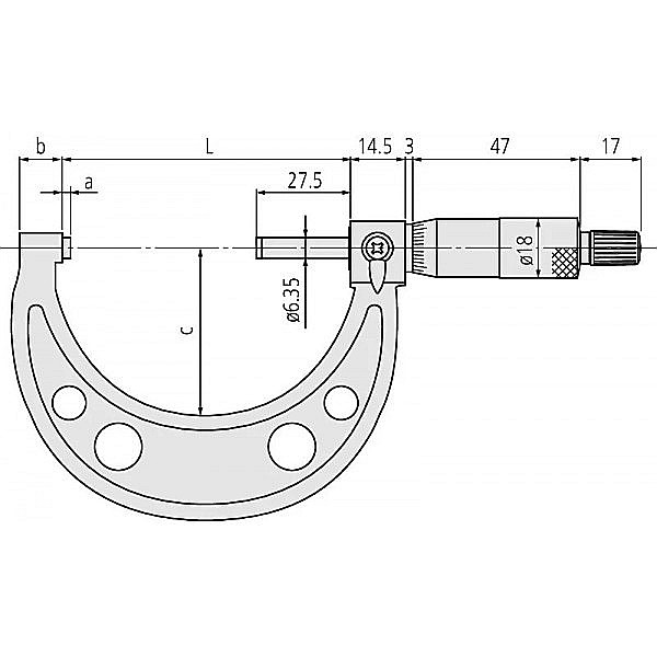 Micrometru mecanic profesional Mitutoyo® domeniu 0-25mm rezolutie 0.01mm [2]