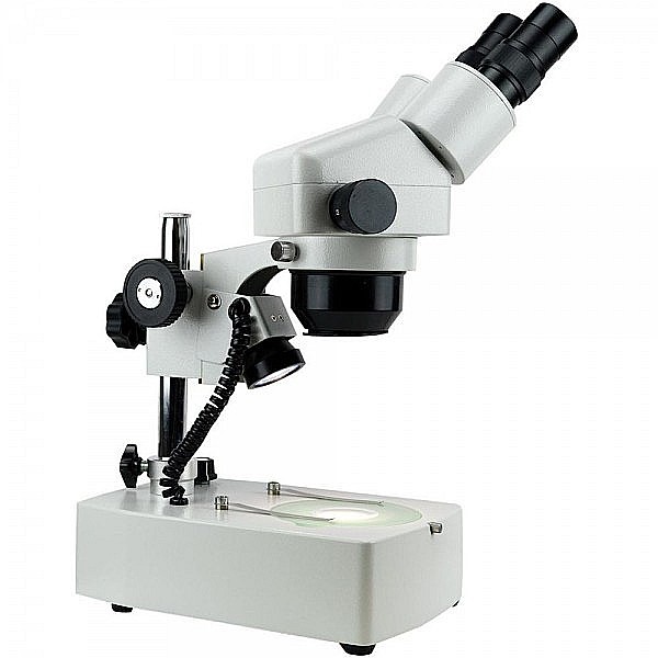 Microscop industrial stereo biocular cu zoom 1x - 4x si iluminare LED [2]