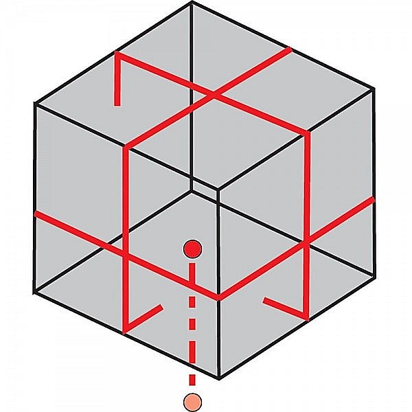Nivela automata cu laser 3 cruci si 1 punct domeniu 10m baza rotativa [2]