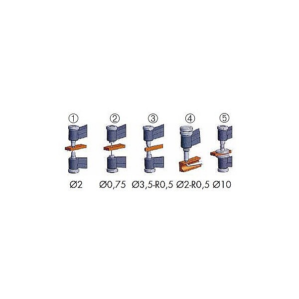 Palpator rapid mecanic POCO® Kroeplin® 0-10 mm cu palpatoare sferice Ø2 mm Certificat DKD [2]