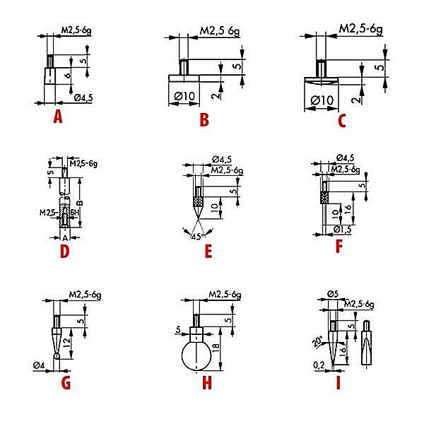 Palpator TIP A pentru Comparator [2]