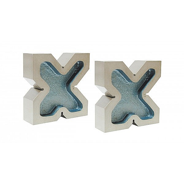 Pereche de suporti prismatici 100 x 100 x 30 mm [1]