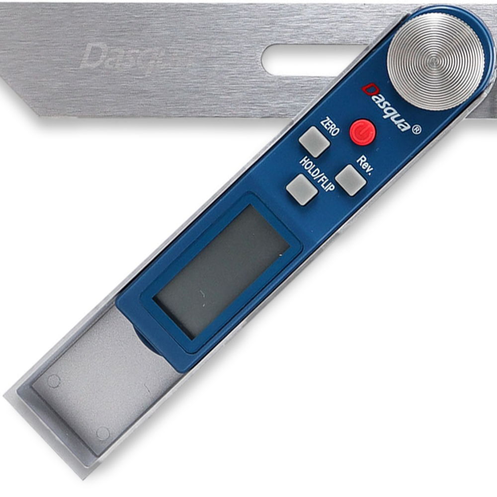 Raportor digital culisant Dasqua domeniu 0-360° precizie ±0.3° rezolutie 0.05° lungime lama 200mm [2]