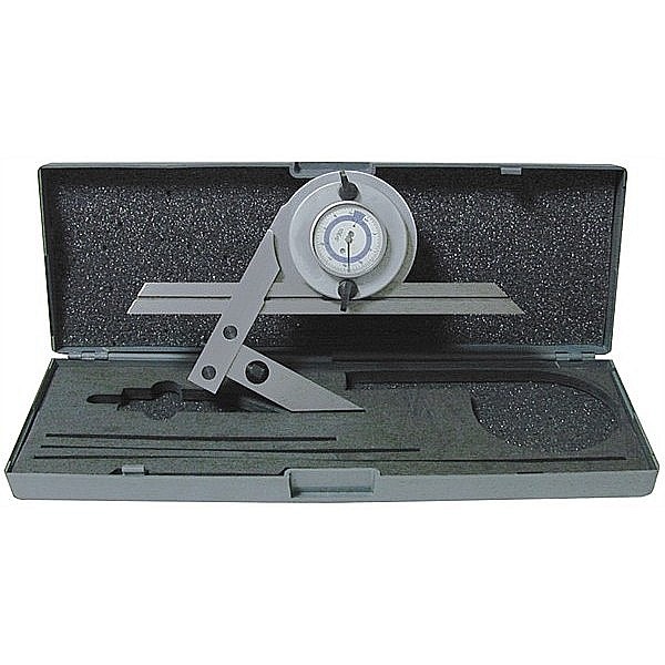 Raportor mecanic cu cadran 4x90° si rigla cu sina reglabila 300 mm [2]